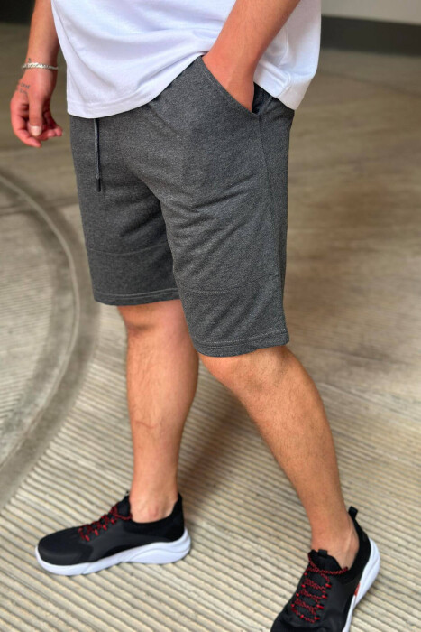 SIDE WRITTING MEN SHORTS DARK GREY/GEE - 3