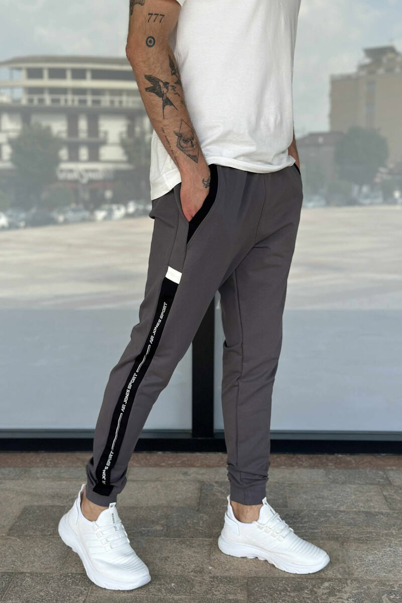 SIDE WRITTINGS SIMPLE MEN JOGGERS DARK GREY/GEE - 3