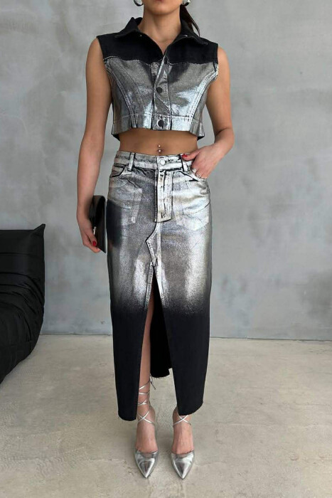 SET ME SHKELQIM JELEK+FUND PER FEMRA NE NGJYRE TE ZEZE - KLAUDIO FASHION