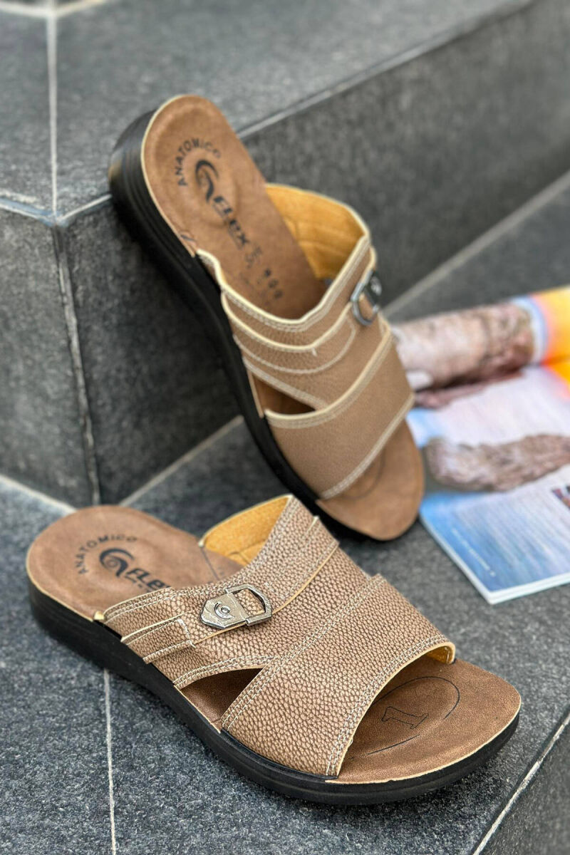 SIMPE MEN SLIPPERS BEIGE/BEZHE - 1