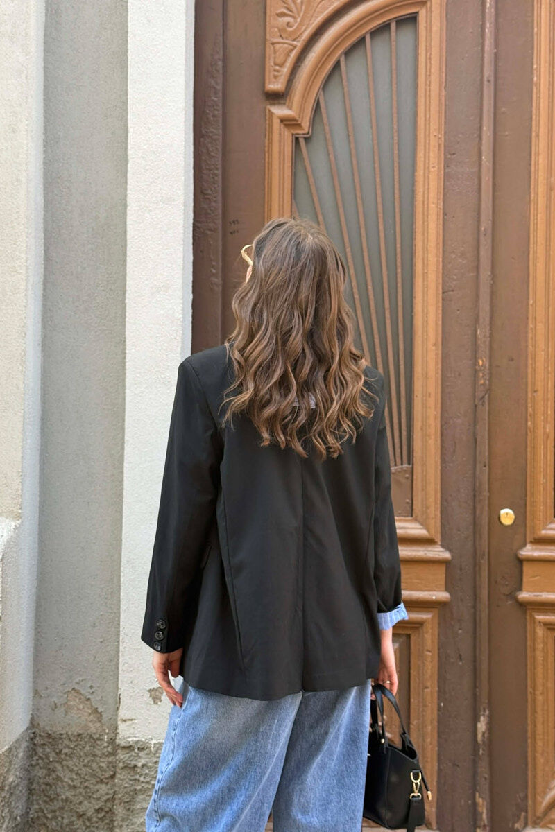 SIMPLE CLASSIC WOMEN JACKET BLACK/ E ZEZE - 5