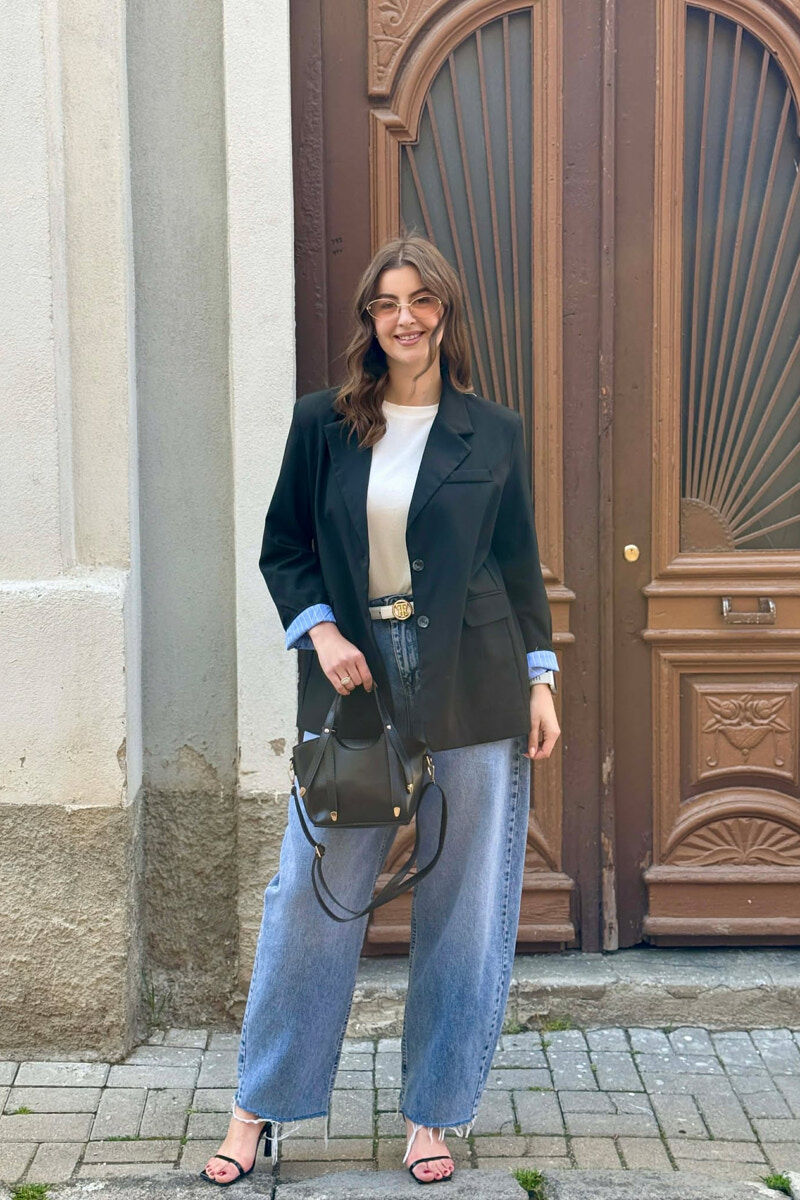 SIMPLE CLASSIC WOMEN JACKET BLACK/ E ZEZE - 6