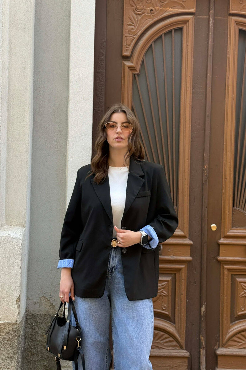 SIMPLE CLASSIC WOMEN JACKET BLACK/ E ZEZE - 7