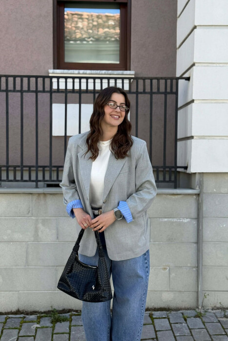 SIMPLE CLASSIC WOMEN JACKET GREY/GRI - 