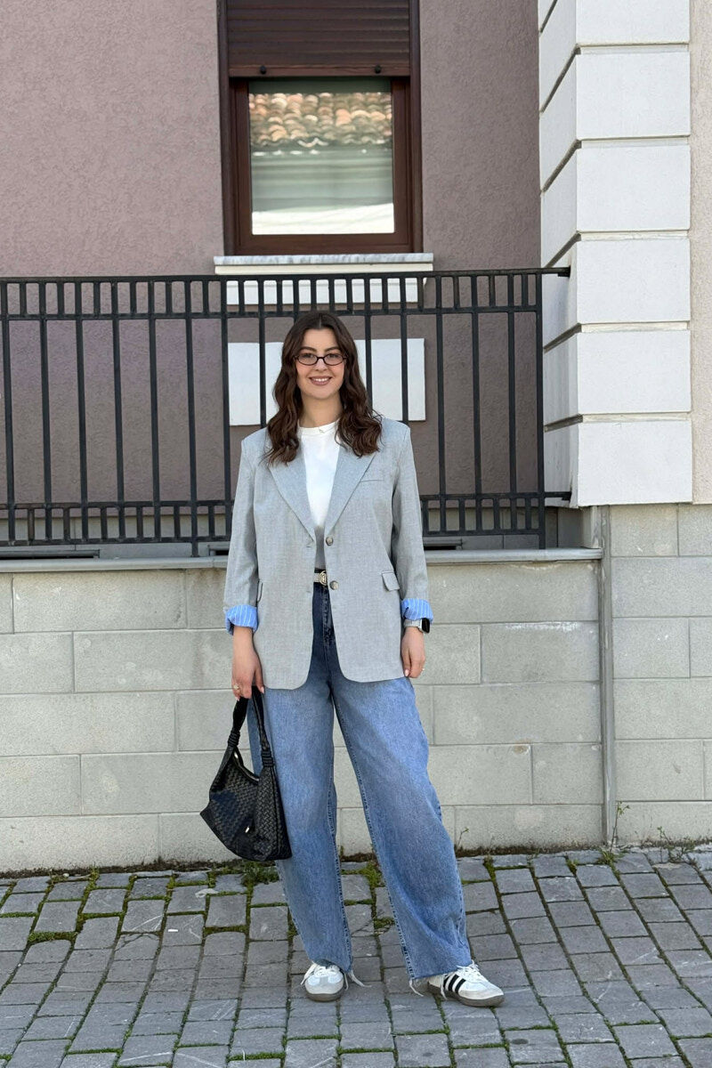 SIMPLE CLASSIC WOMEN JACKET GREY/GRI - 3