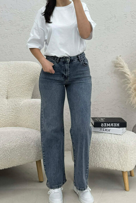 SIMPLE COLOR WOMEN JEANS BLUE/BLU - 1