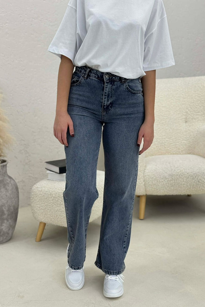 SIMPLE COLOR WOMEN JEANS BLUE/BLU - 5