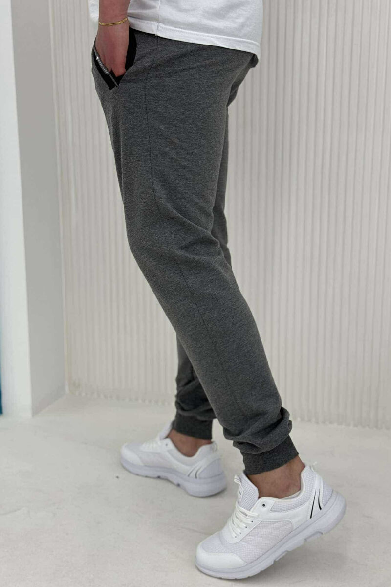 SIMPLE COTTON MEN SWEATPANTS GREY/GRI - 2