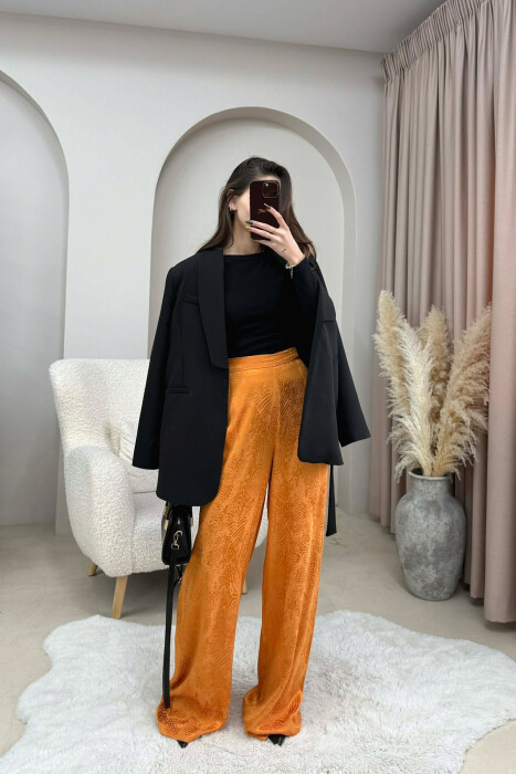 SIMPLE DESIGN WOMEN TROUSERS MUSTARD/MUSTARDE - 2