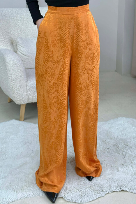 SIMPLE DESIGN WOMEN TROUSERS MUSTARD/MUSTARDE - 1