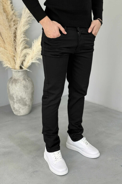 SIMPLE ELASTIC FORMAL MEN JEANS BLACK/ E ZEZE - 2