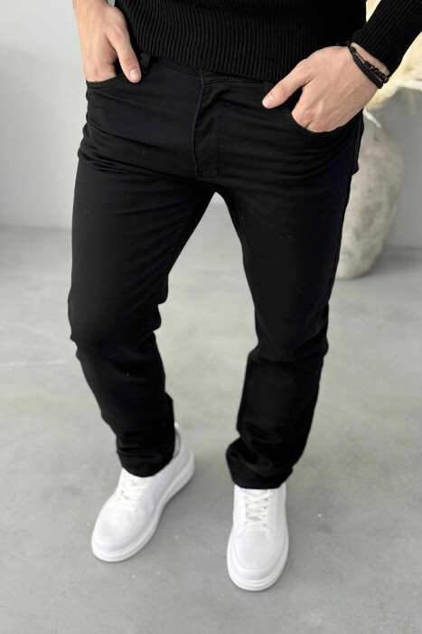 SIMPLE ELASTIC FORMAL MEN JEANS BLACK/ E ZEZE - 3