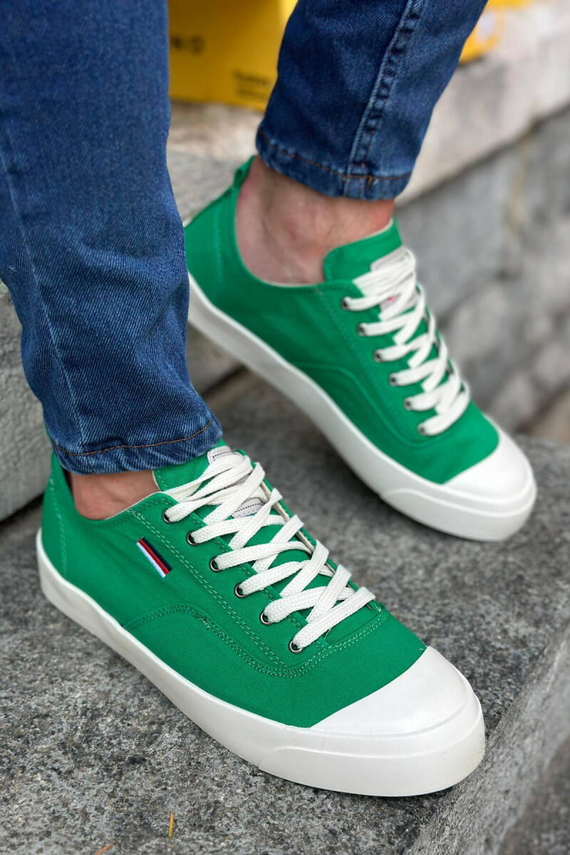 SIMPLE EVERYDAY MAN SNEAKERS GREEN/JESHILE - 3