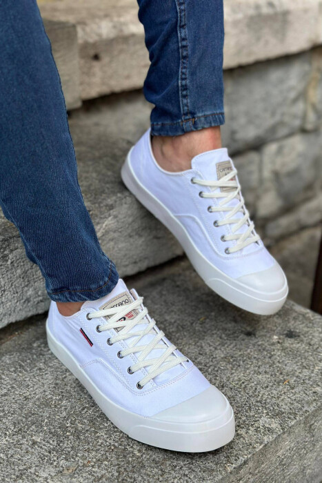 SIMPLE EVERYDAY MAN SNEAKERS WHITE-E BARDHE - 1