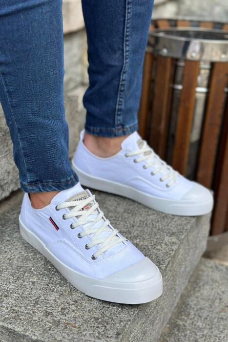 SIMPLE EVERYDAY MAN SNEAKERS WHITE-E BARDHE - 3