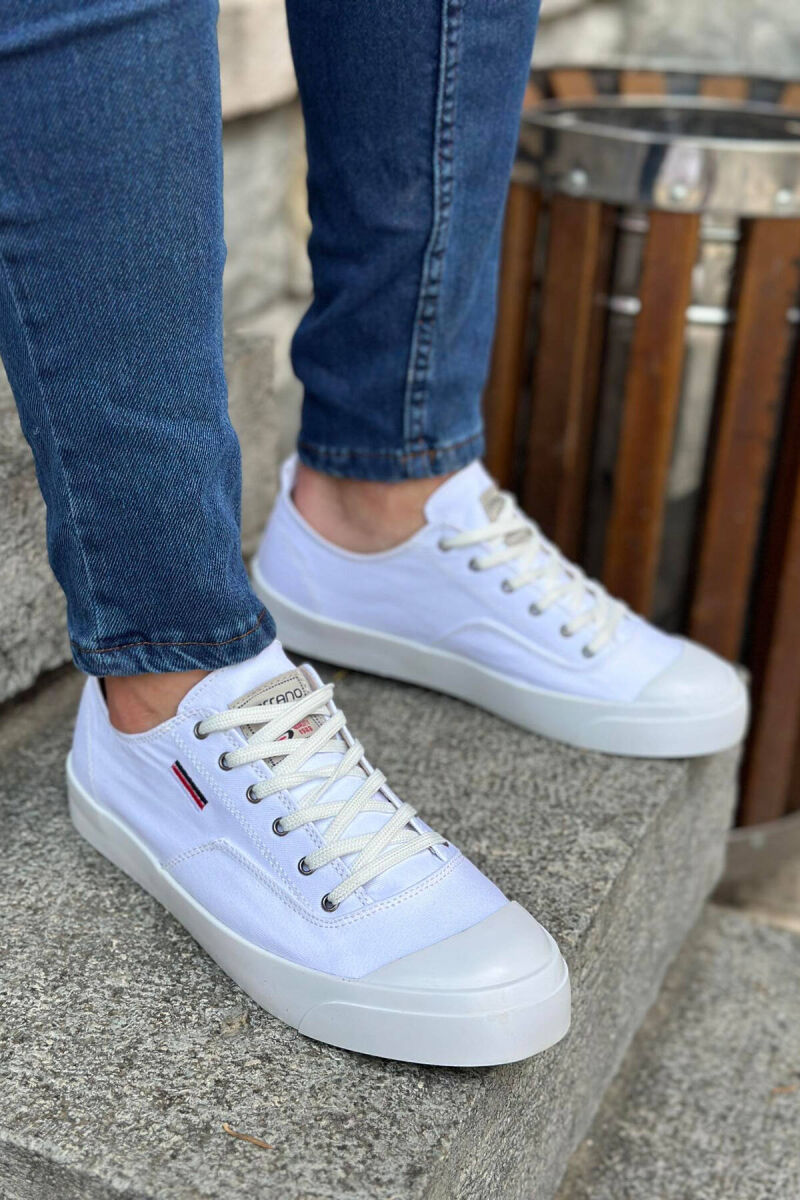SIMPLE EVERYDAY MAN SNEAKERS WHITE-E BARDHE - 3