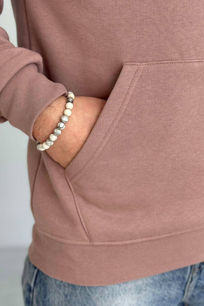 SIMPLE ONE COLOR MEN HOODIE VINEGAR/UTHULL - 2