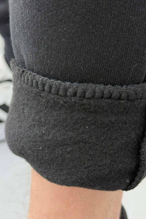 SIMPLE FLUFFY MEN SWEATPANTS BLACK/ E ZEZE - 3