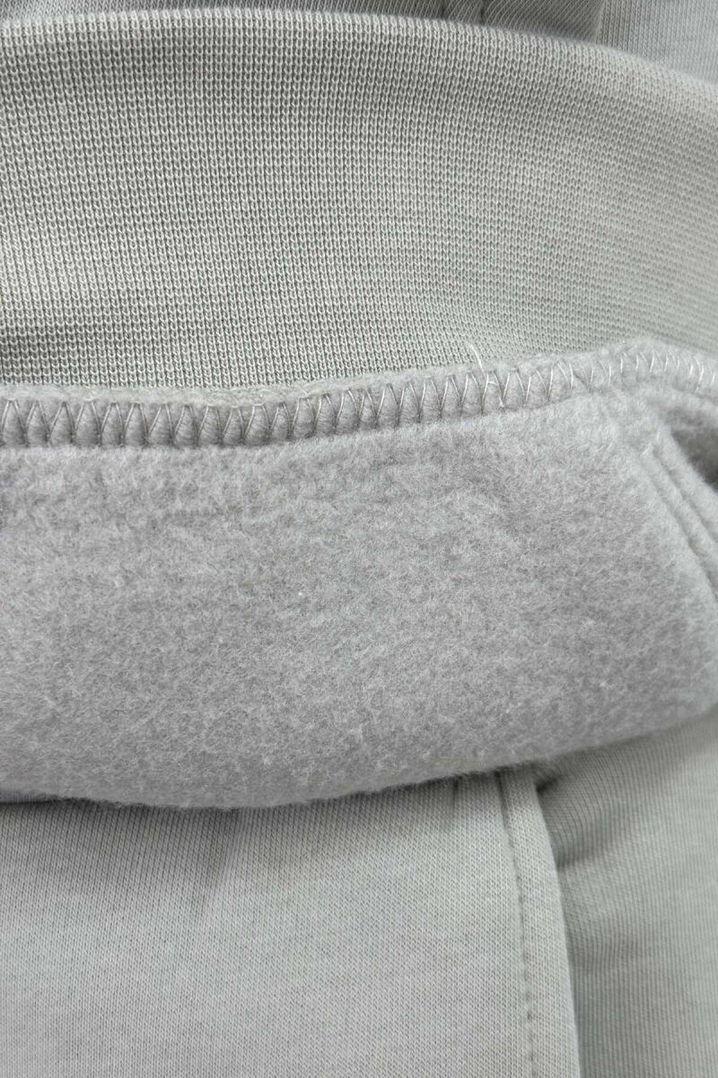 SIMPLE HOODED MEN FLUFFY SET LIGHT GREY/GZ - 4