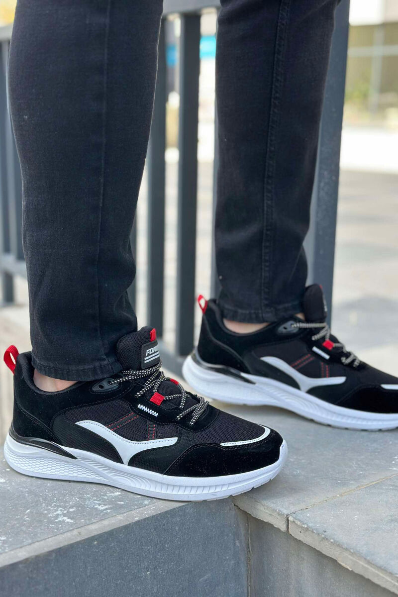 SIMPLE LACING MEN SNEAKERS BLACK-WHITE/ZB - 2