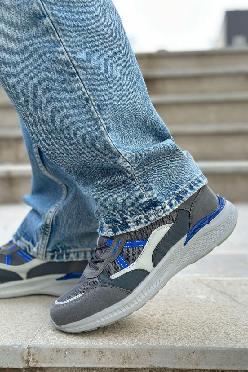 SIMPLE LACING MEN SNEAKERS GREY-BLUE/ GRBL - 6