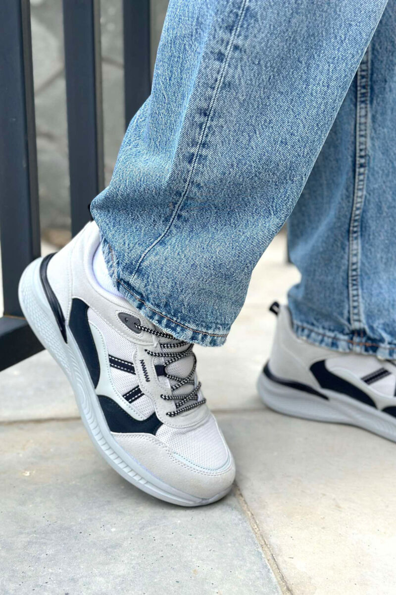 SIMPLE LACING MEN SNEAKERS LIGHT GREY/GZ - 5