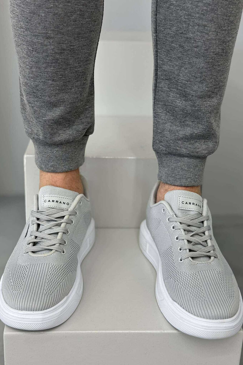 SIMPLE LACING PLATFORM MEN SNEAKERS LIGHT GREY/GZ - 2