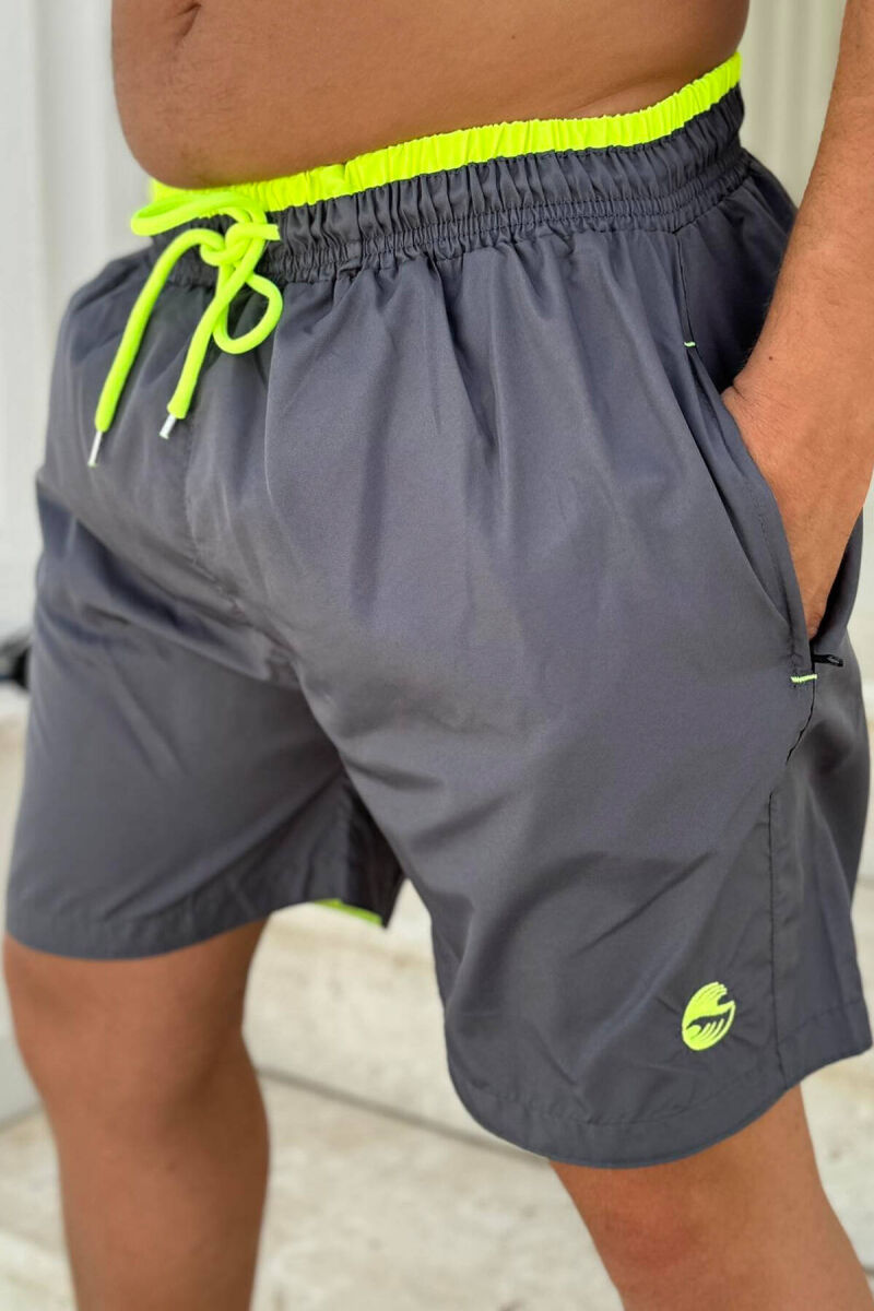 SIMPLE MAN SWIMWEAR DARK GREY/GEE - 1