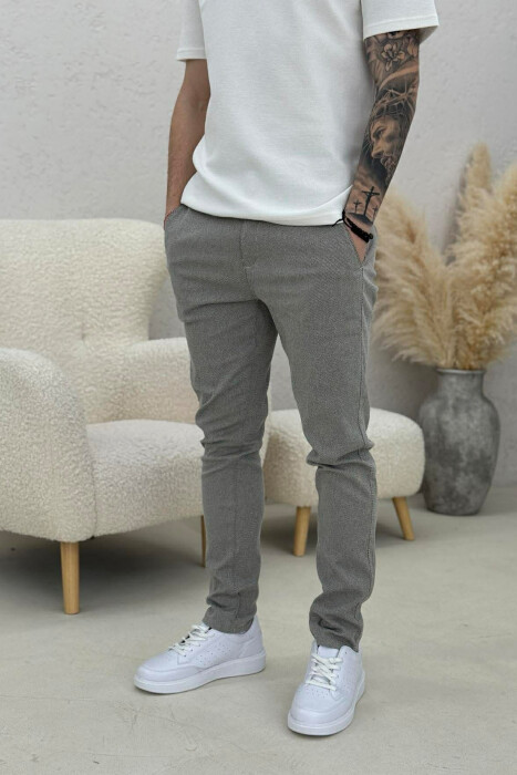 SIMPLE MEN PANTS BEIGE/BEZHE - KLAUDIO FASHION