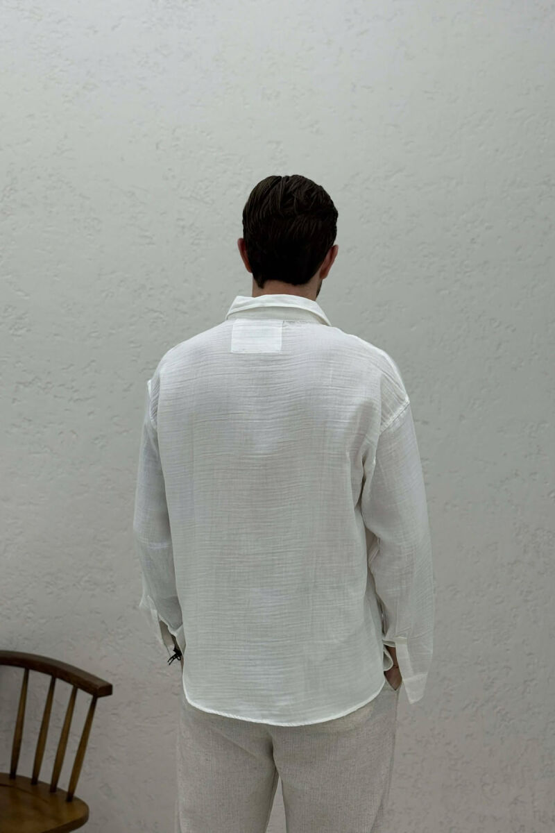 SIMPLE MEN SHIRT WHITE-E BARDHE - 4