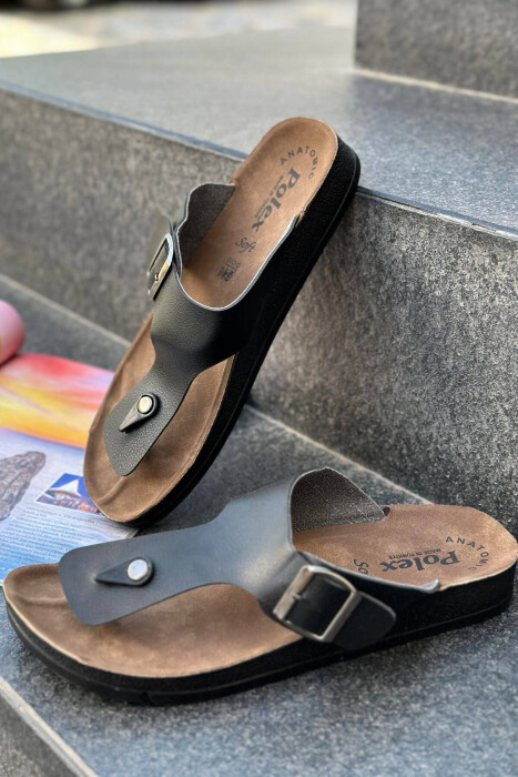 SIMPLE MEN SLIMPPERS BLACK/ E ZEZE - KLAUDIO FASHION