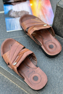 SIMPLE MEN SLIPPERS BROWN/KAFE - 2