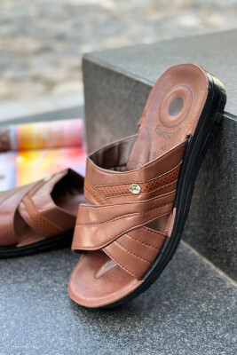 SIMPLE MEN SLIPPERS BROWN/KAFE - 3