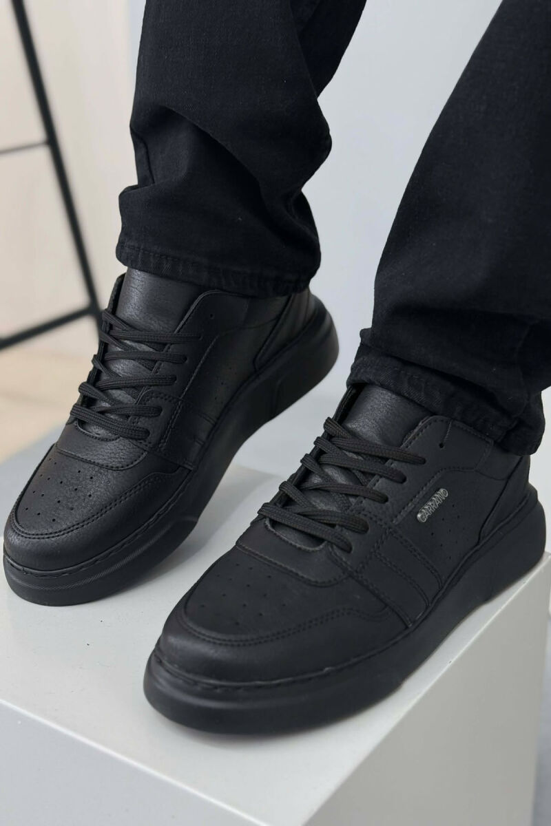 SIMPLE MEN SNEAKERS BLACK/ E ZEZE - 3