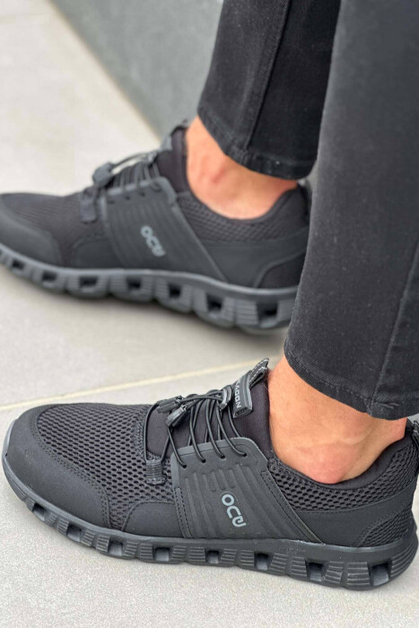 SIMPLE MEN SNEAKERS BLACK/ E ZEZE - 5