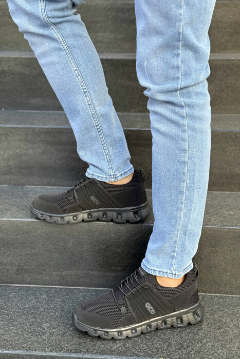 SIMPLE MEN SNEAKERS BLACK/ E ZEZE - 4