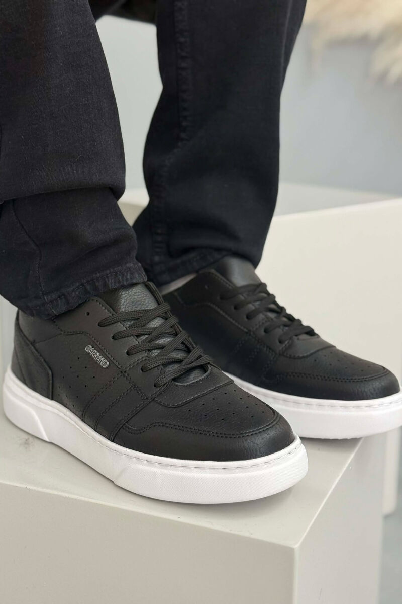 SIMPLE MEN SNEAKERS BLACK-WHITE/ZB - 1