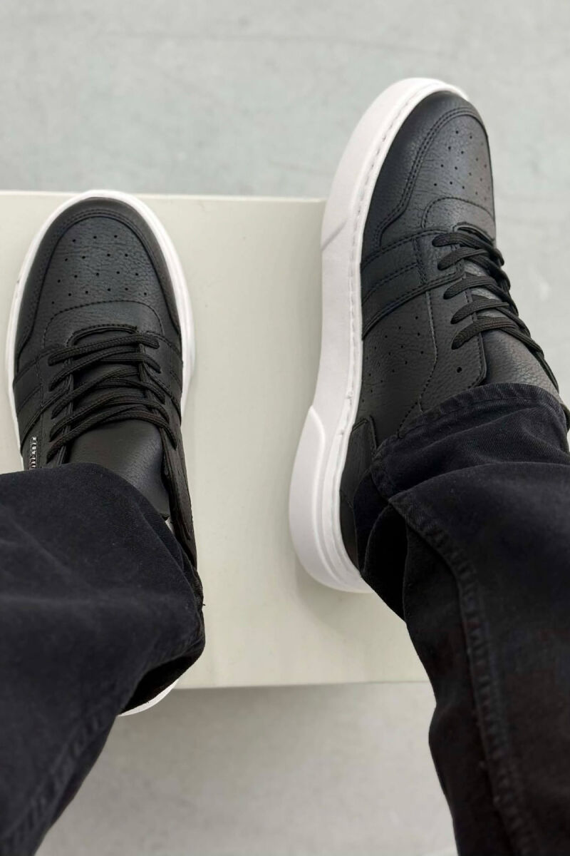 SIMPLE MEN SNEAKERS BLACK-WHITE/ZB - 2