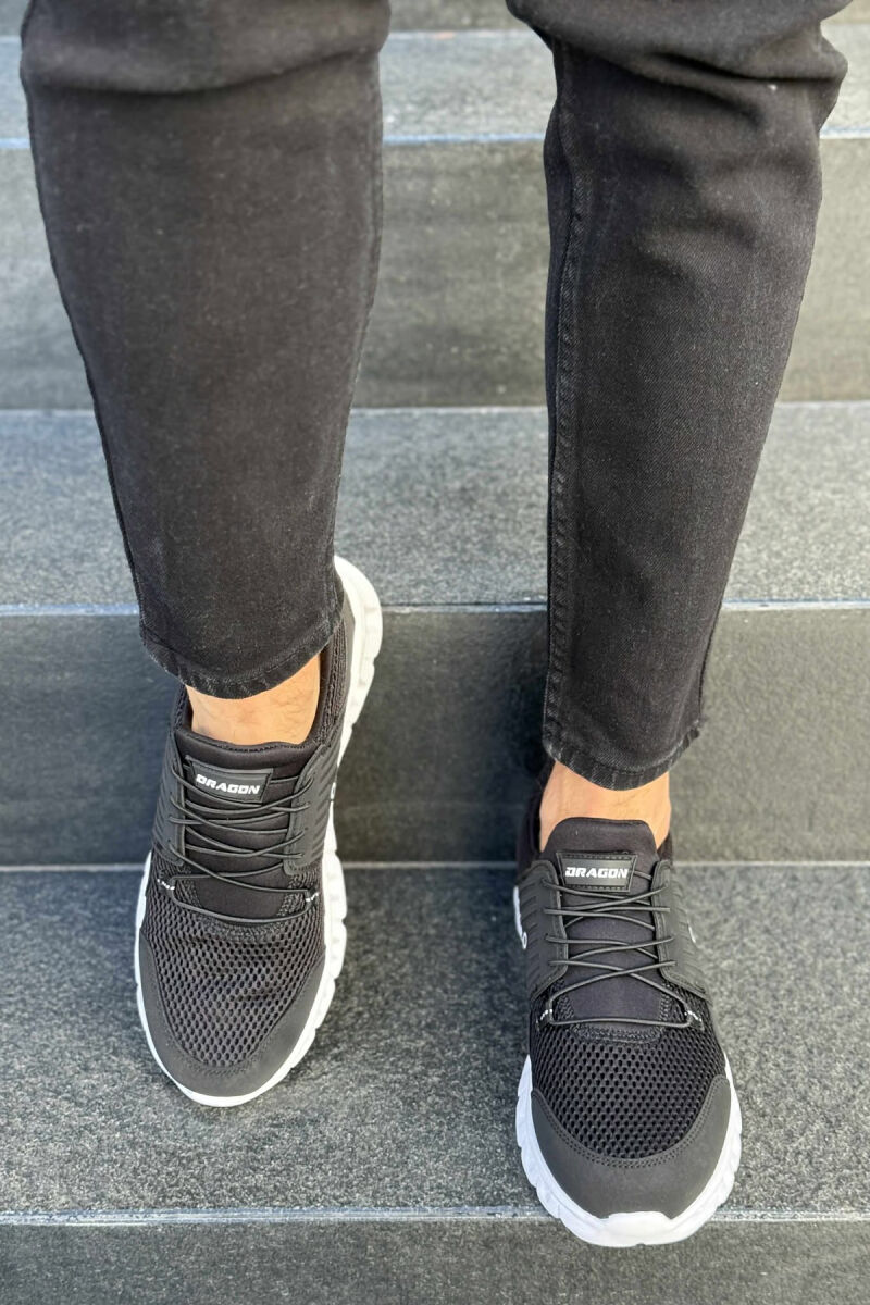 SIMPLE MEN SNEAKERS BLACK-WHITE/ZEBA - 2