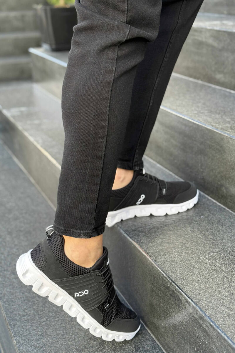 SIMPLE MEN SNEAKERS BLACK-WHITE/ZEBA - 3