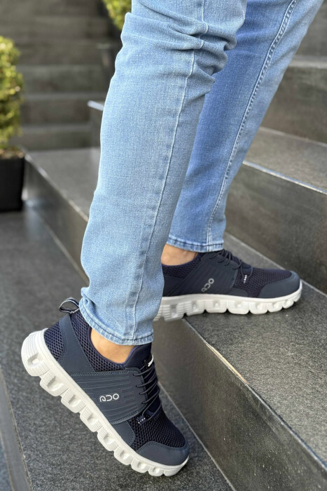 SIMPLE MEN SNEAKERS BLUE+GREY/ BLU+GRI - 4