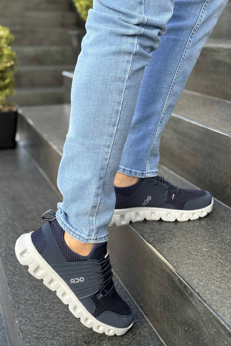 SIMPLE MEN SNEAKERS BLUE+GREY/ BLU+GRI - 4