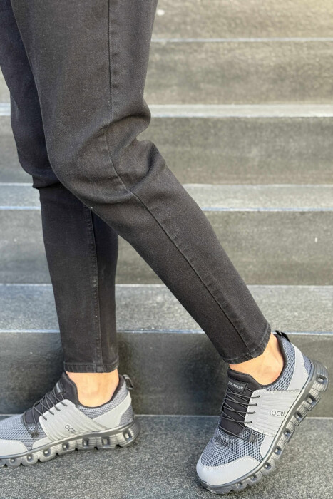 SIMPLE MEN SNEAKERS DARK GREY/GEE - KLAUDIO FASHION