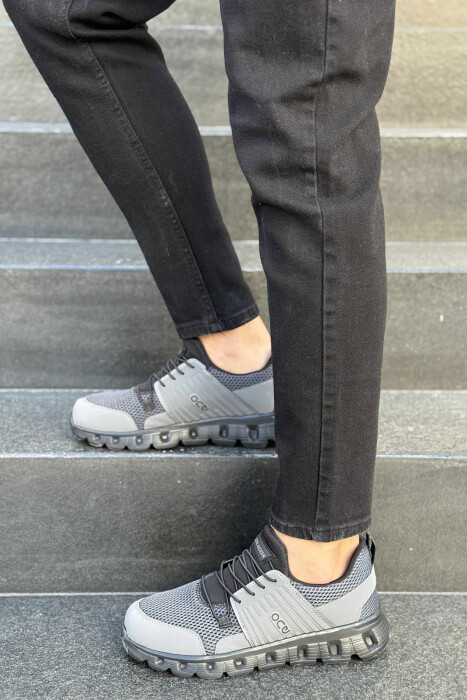 SIMPLE MEN SNEAKERS DARK GREY/GEE - 2