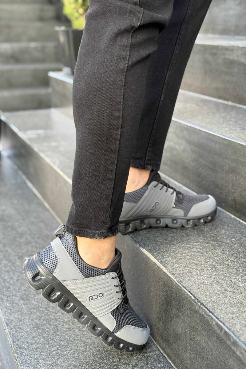 SIMPLE MEN SNEAKERS DARK GREY/GEE - 4