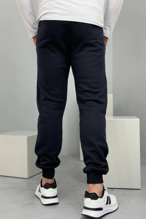 ONE COLOR SIMPLE MEN SWEATPANTS BLUE/BLU - 5