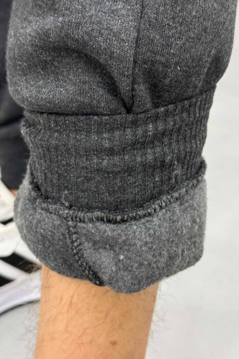 ONE COLOR SIMPLE MEN SWEATPANTS DARK GREY/GEE - 5