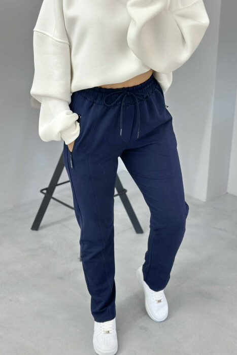 SIMPLE ONE COLOR WOMAN SWEATPANTS BLUE/BLU - 2