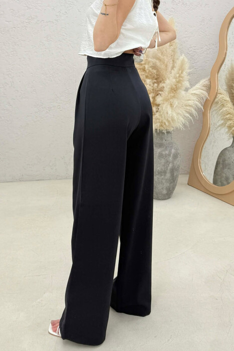 SIMPLE ONE COLOR WOMAN TROUSERS MIDNIGHT BLUE/BLU MESNATE - 2