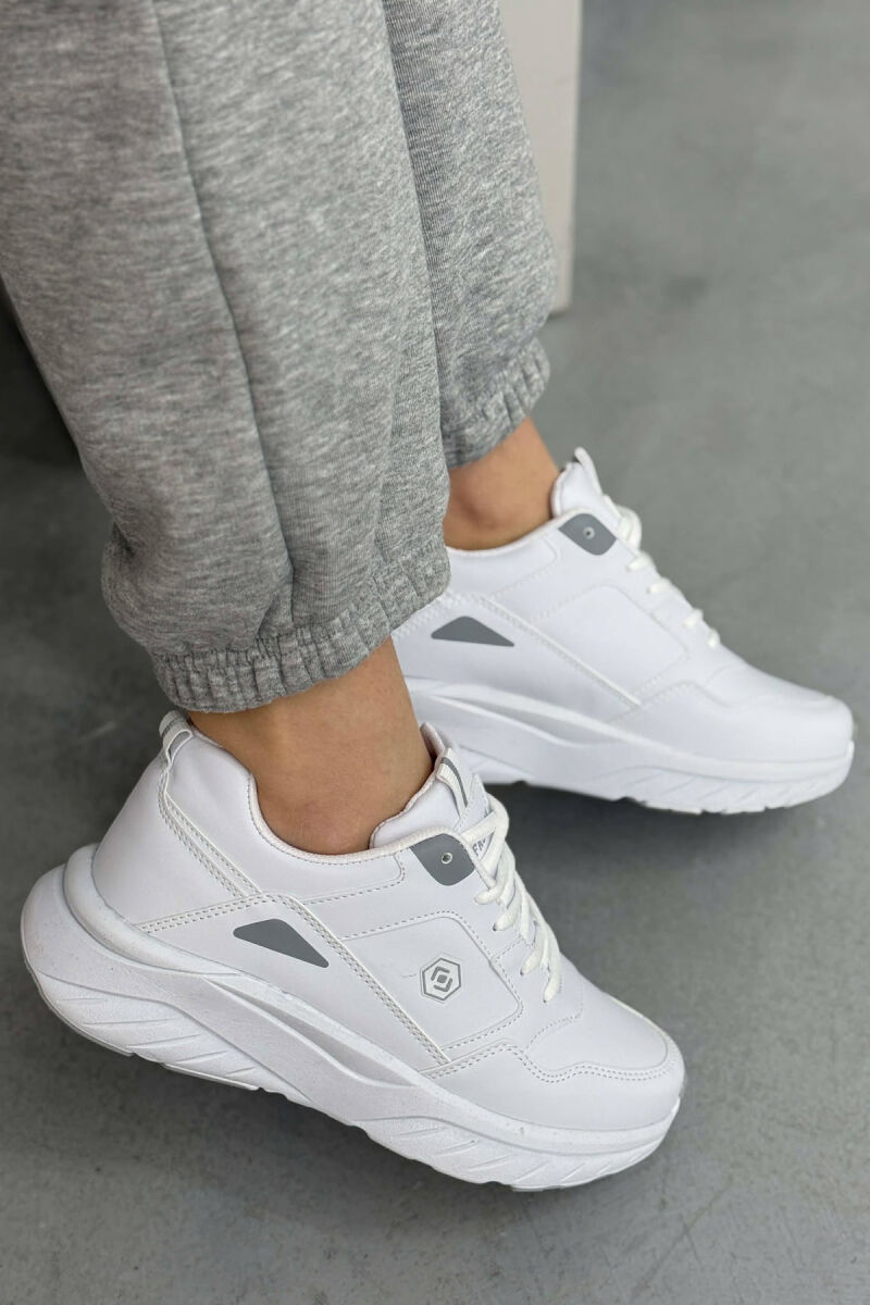 SIMPLE PLATFORM WOMEN SNEAKERS WHITE-E BARDHE - 4